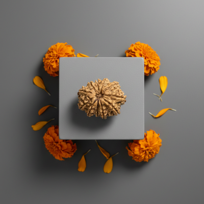 Original 11 Mukhi Nepali Rudraksha 22MM bead for courage protection strength and spiritual growth