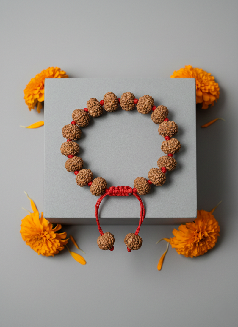 7 Mukhi Indonesian Rudraksha Bracelet Original & Lab Certified | Buy Online