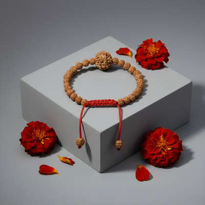 7 Mukhi Nepali Rudraksha multi bead mix bracelet original for wealth luck and protection