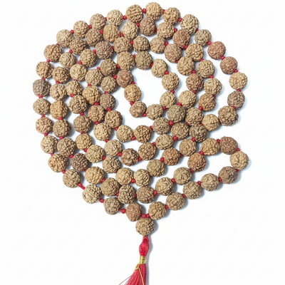 5 Mukhi Indonesian Rudraksha Jap Mala 8mm Natural & Lab Certified | Buy Online